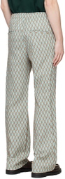 Andersson Bell Green & Tan Makeni Sweatpants