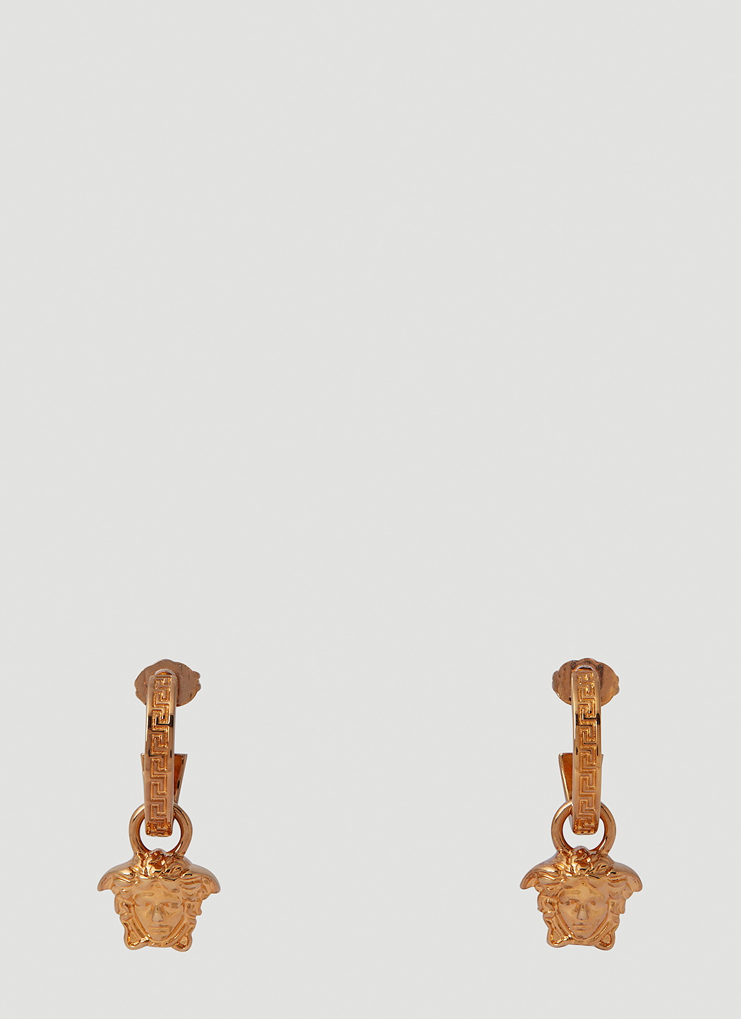 Versace Medusa Head Hoop Earrings