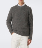 Gabriela Hearst Sermo herringbone cashmere sweater