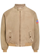 Cherry Los Angeles Sun Faded Championship Padded Cotton Jacket Tan