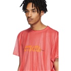 Heron Preston Red Tie-Dye Spray Style T-Shirt