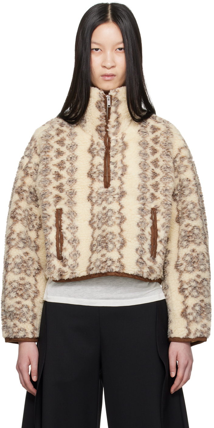 Isabel Marant Etoile Off-White & Brown Marie Jacket Isabel