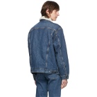 Levis Blue Denim and Sherpa Vintage Fit Trucker Jacket