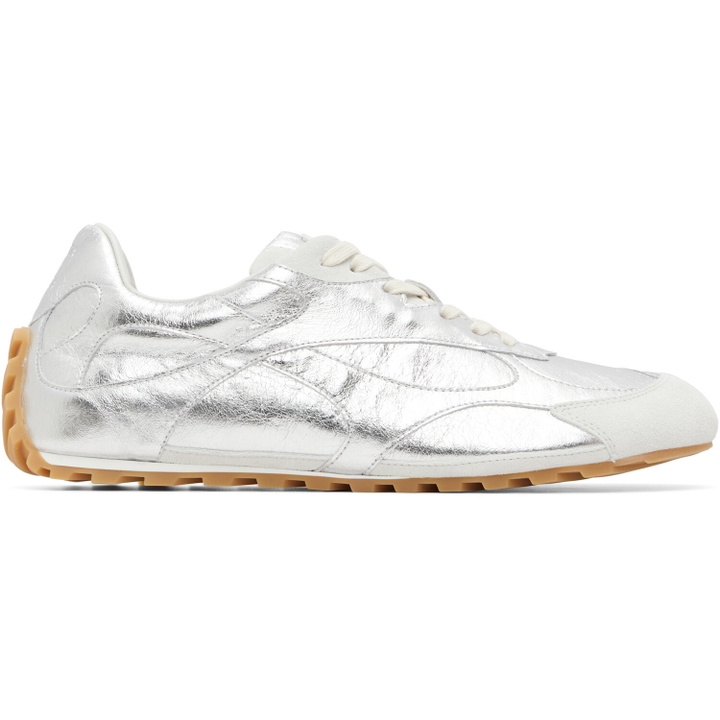 Photo: Bottega Veneta Silver Orbit Flash Sneakers