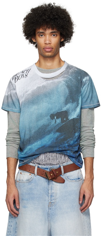 Photo: ERL Blue & Gray Beach Boys T-Shirt
