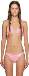 GUIZIO Pink Frankies Bikinis Edition Tide Bikini Top