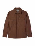 UMIT BENAN B - Padded Silk Shirt Jacket - Brown