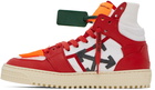 Off-White Red & White 3.0 Off Court Sneakers