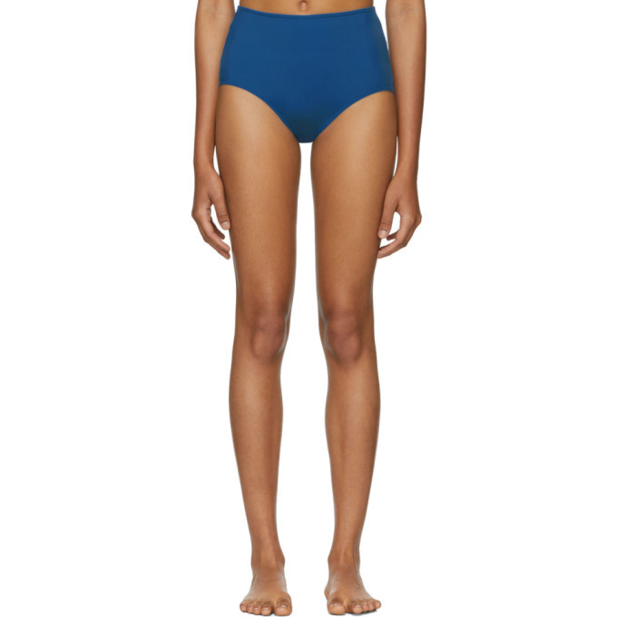 Her Line Blue Classic High-Waist Bikini Briefs