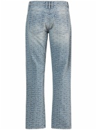 BALMAIN - Monogram Jacquard Straight Denim Jeans