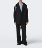 Junya Watanabe Double-breasted wool-blend blazer