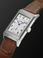 Jaeger-LeCoultre - Reverso Classic Large Small Seconds Sydney Limited-Edition Hand-Wound 45.6mm Stainless Steel and Leather Watch, Ref No. JLQ385852E