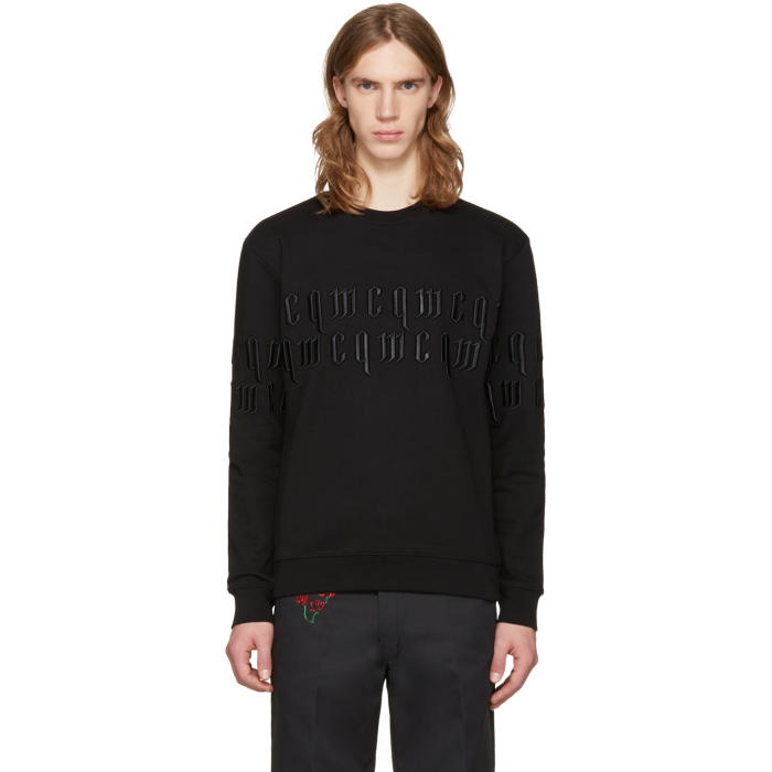 Photo: McQ Alexander McQueen Black Embroidery Logo Pullover