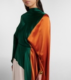 Roksanda Neolitsea caped silk satin gown