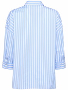 WEEKEND MAX MARA Giralda Striped Poplin 3/4 Sleeve Shirt