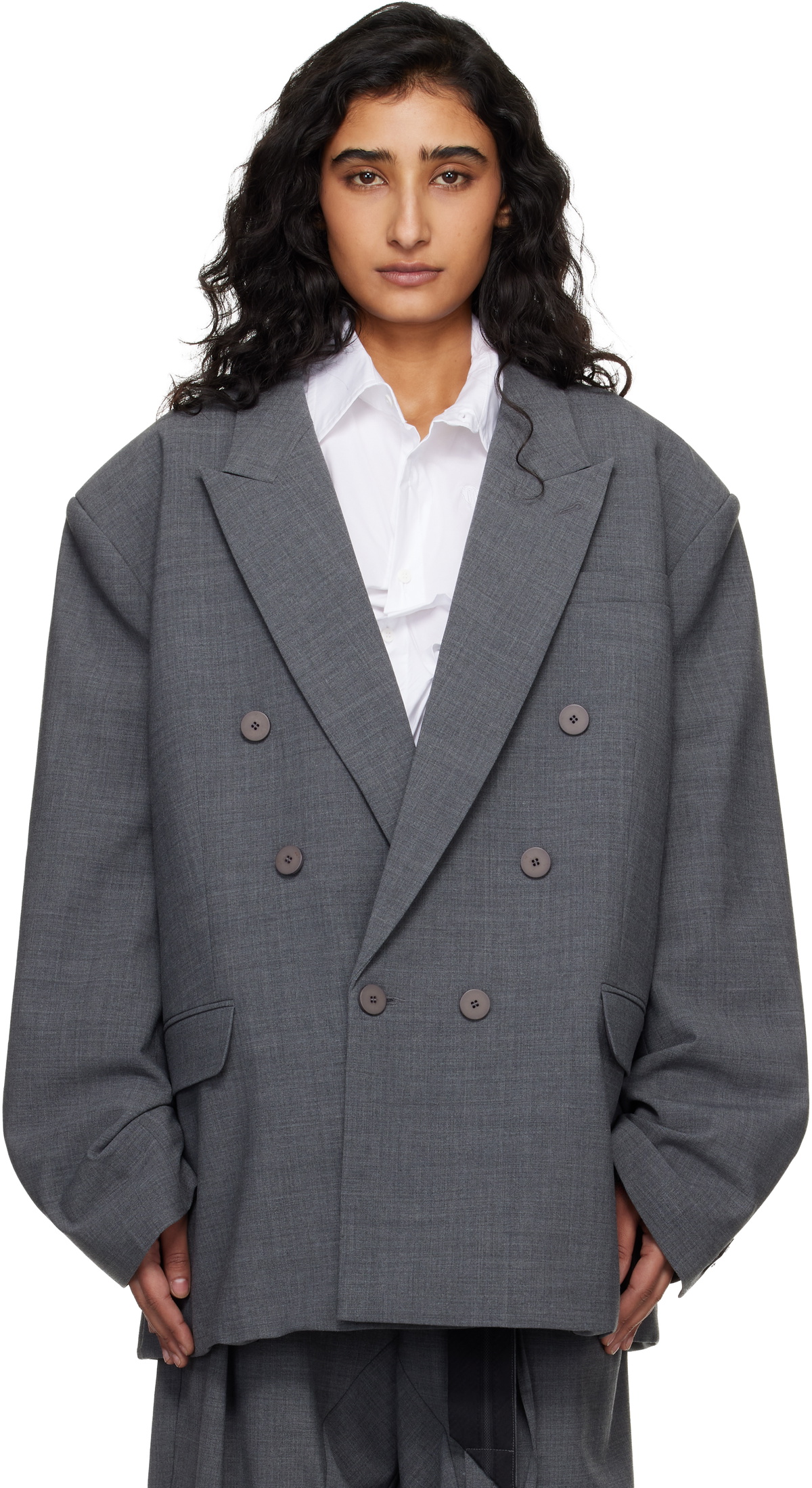 Ottolinger Gray Oversize Flex Blazer