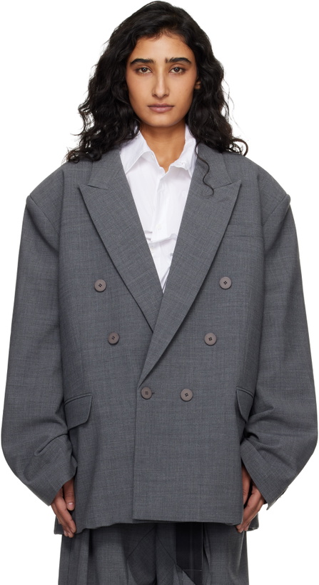Photo: Ottolinger Gray Oversize Flex Blazer
