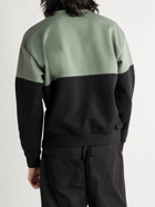 FENDI - Logo-Appliquéd Loopback Cotton-Blend Jersey Sweatshirt - Black