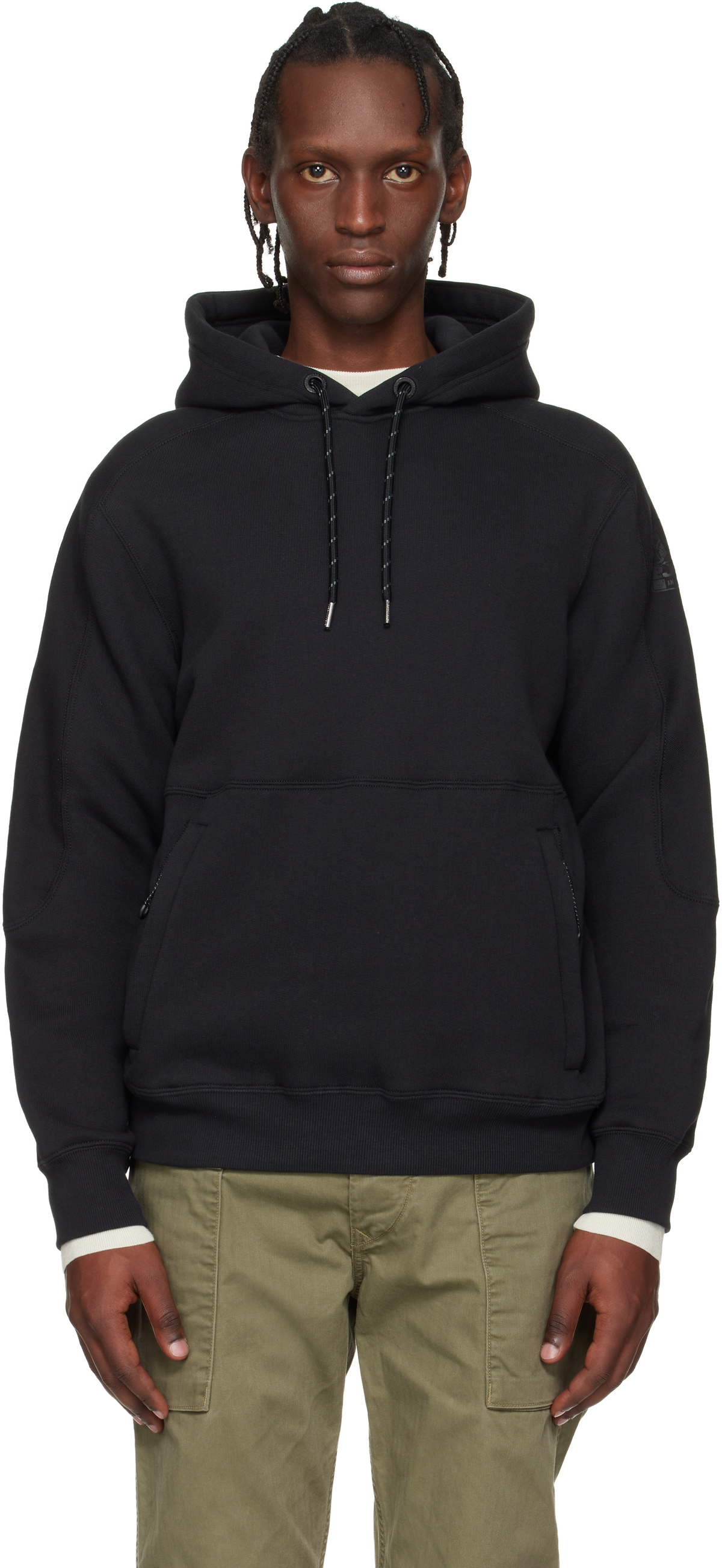 Parajumpers Black Elijah Fleece Hoodie