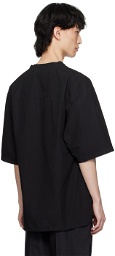 LEMAIRE Black Draped Shirt