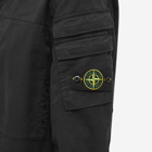 Stone Island Men's Garment Dyed Pocket Detail Zip Overshirt in Black