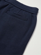 Mr P. - Cotton and Modal-Blend Jersey Shorts - Blue