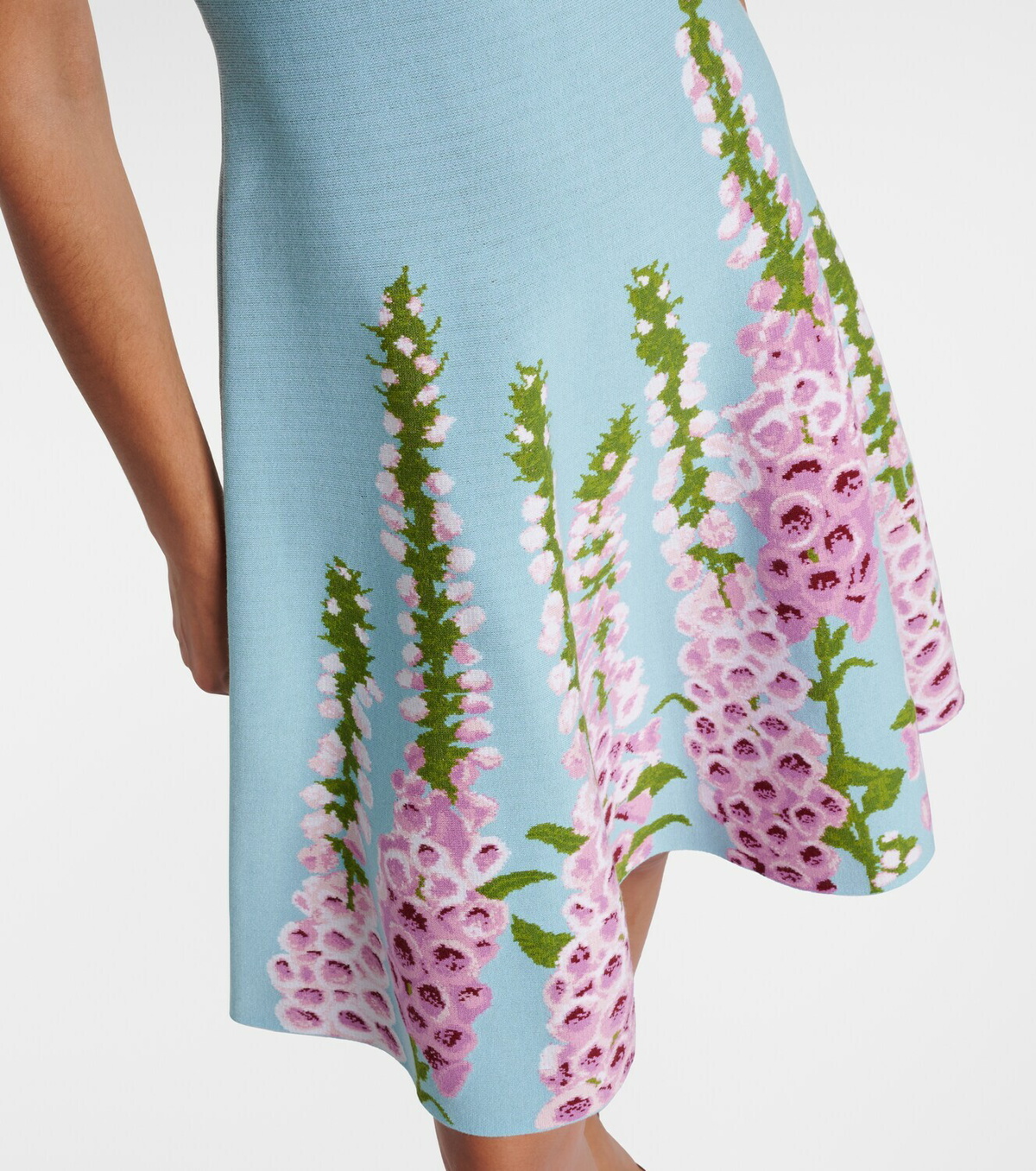 Oscar de la Renta Floral jacquard minidress
