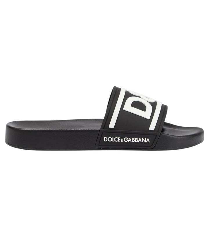 Photo: Dolce&Gabbana Logo rubber slides