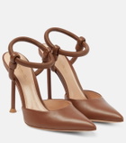 Gianvito Rossi Juno D'Orsay 105 leather pumps