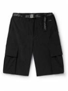 Off-White - Indust Straight-Leg Belted Shell Cargo Shorts - Black