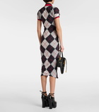 Vivienne Westwood Pulling argyle cotton midi dress