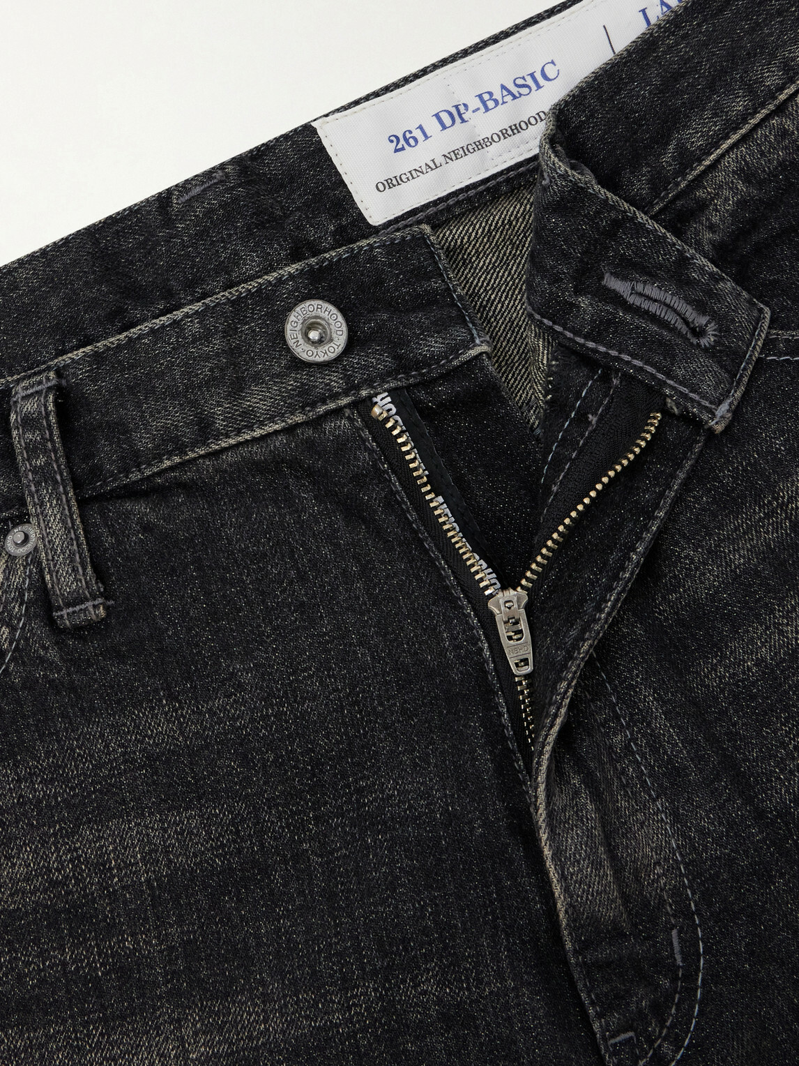 Neighborhood - Washed Straight-Leg Denim - Black Neighborhood