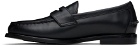 Polo Ralph Lauren Black Alston Leather Penny Loafers