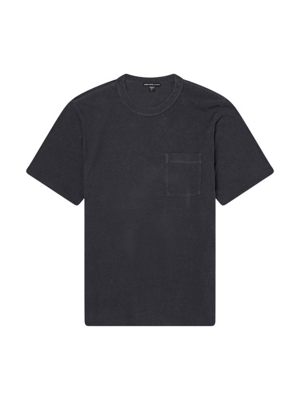 Photo: James Perse - Slub Cotton-Jersey T-Shirt - Black