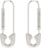 Givenchy Silver Safety Pin Earrings