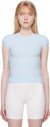 SKIMS Blue Soft Lounge Lace T-Shirt