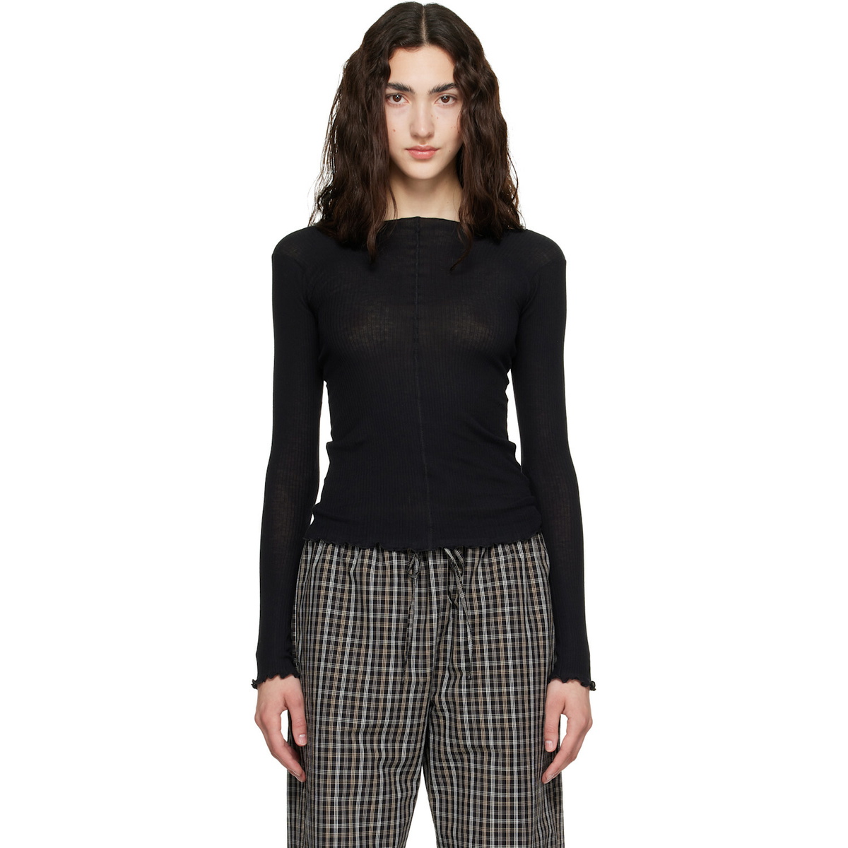 Baserange Black Pama Long Sleeve T-shirt
