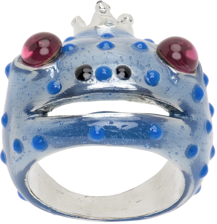 Photo: Collina Strada Blue Dots Frog Prince Ring