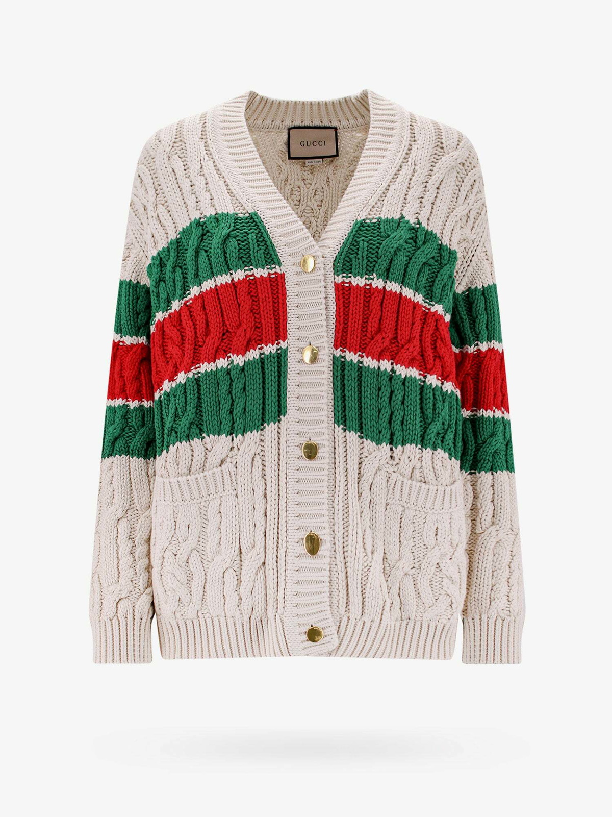 Gucci Cardigan Beige Womens Gucci