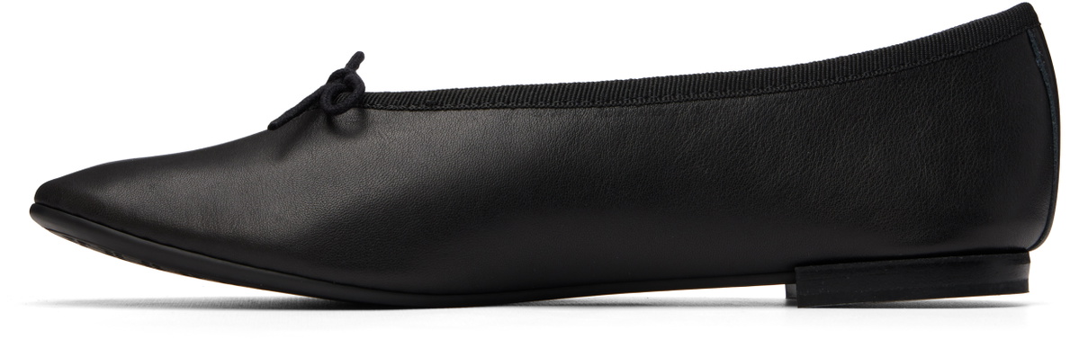 Repetto Black Lilouh Almond-Toe Ballerina Flats