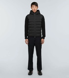 Moncler - Bi-fabric hooded cardigan