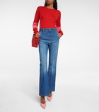 Victoria Beckham - Cut-out wool-blend bodysuit