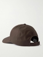 CELINE - Logo-Embroidered Cotton-Gabardine Baseball Cap - Brown