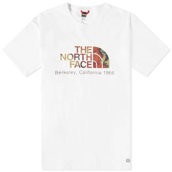 Photo: The North Face Men's Berkeley California T-Shirt in White/Antelope Tan Ice Dye