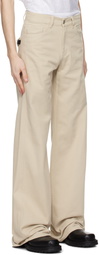 Coperni Beige Wide Leg Jeans