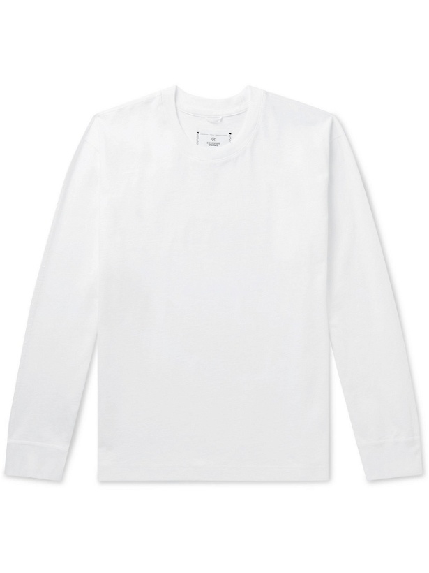 Photo: REIGNING CHAMP - Cotton-Jersey T-Shirt - White - M