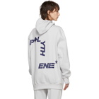 Polythene* Optics Grey Logo Vertical Hoodie