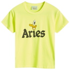 Aries Women's Baby Fit Fluoro T-Shirt in Safety Yellow 
