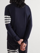 Thom Browne - Striped Merino Wool Cardigan - Blue