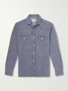 Brunello Cucinelli - Denim Shirt - Gray